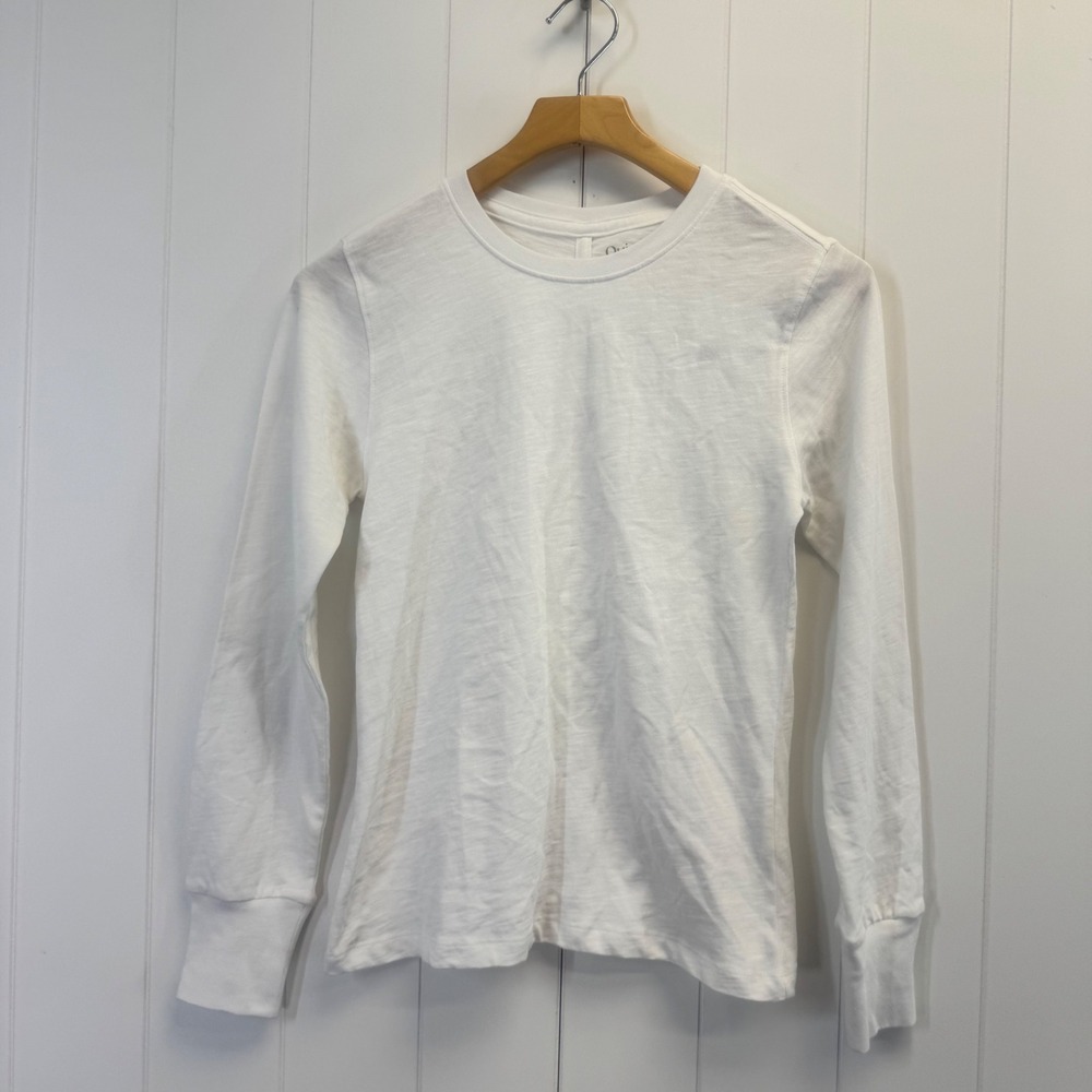 Quince Capsule Wardrobe Long Sleeve T-Shirt Womens Small Organic Minimalist Cozy